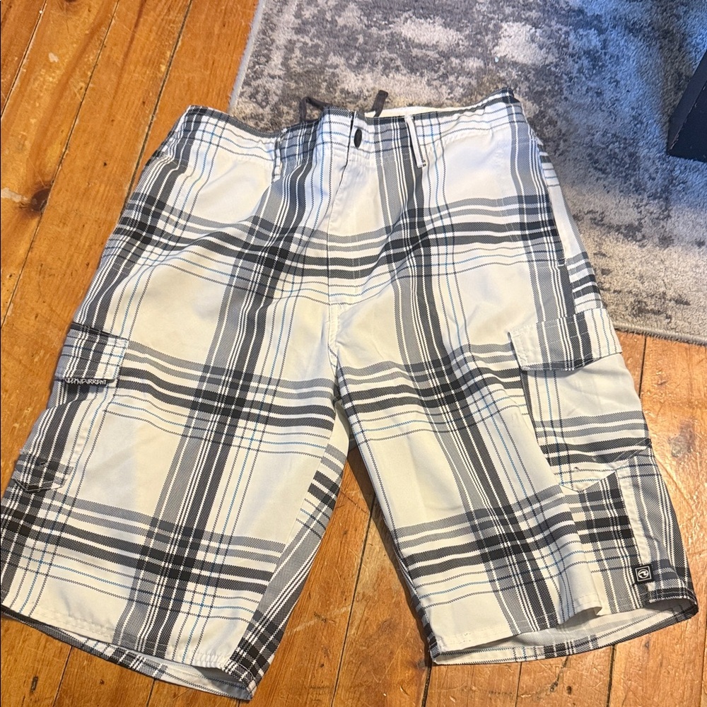 Men's Plaid swim shorts / shorts